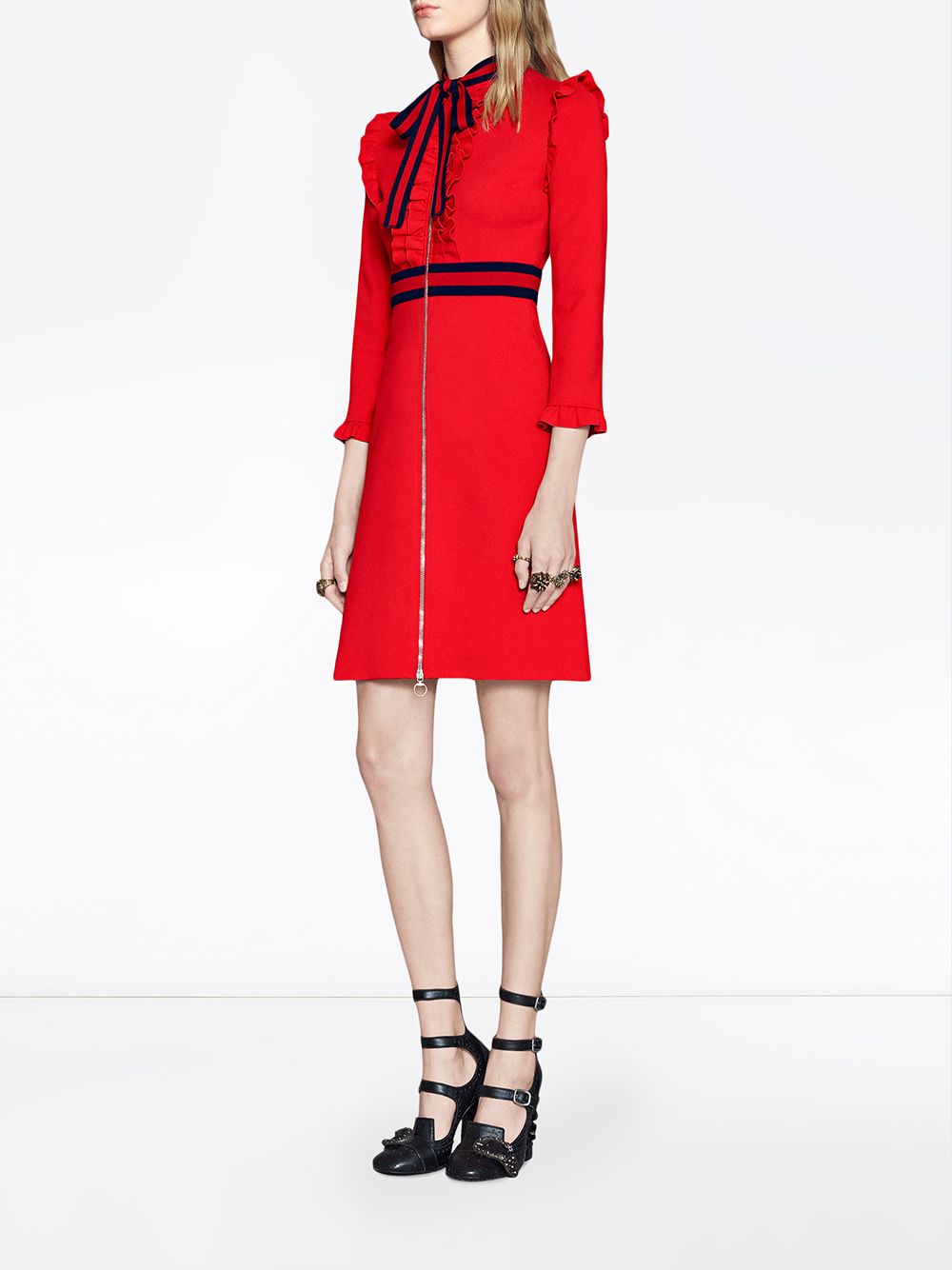 viscose jersey dress gucci