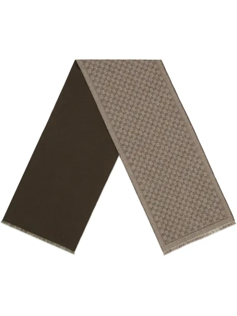 Gucci GG jacquard wool scarf