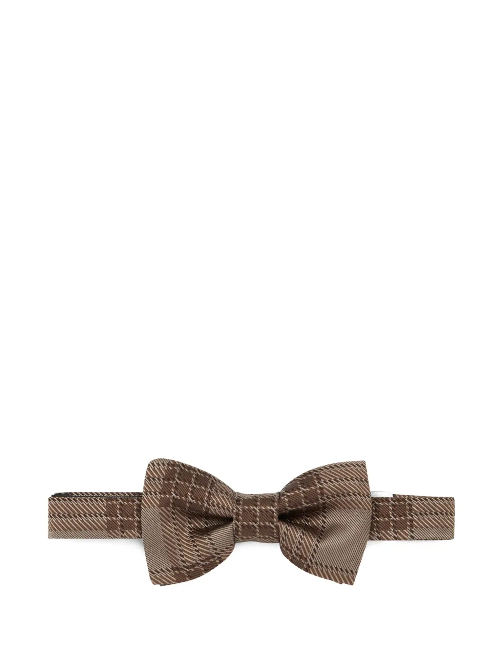 Valentino Garavani checked-pattern bow tie | Brown | Image 1