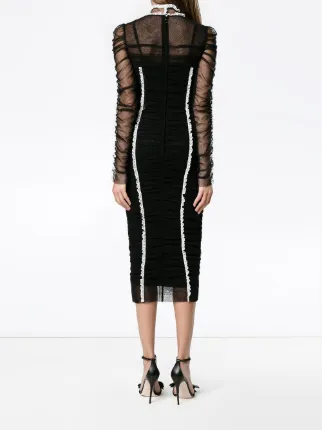 Dolce Gabbana Ruched Tulle Midi Dress 3 775 Aw17 Online Dolce Gabbana Ruched Tulle Midi Dress