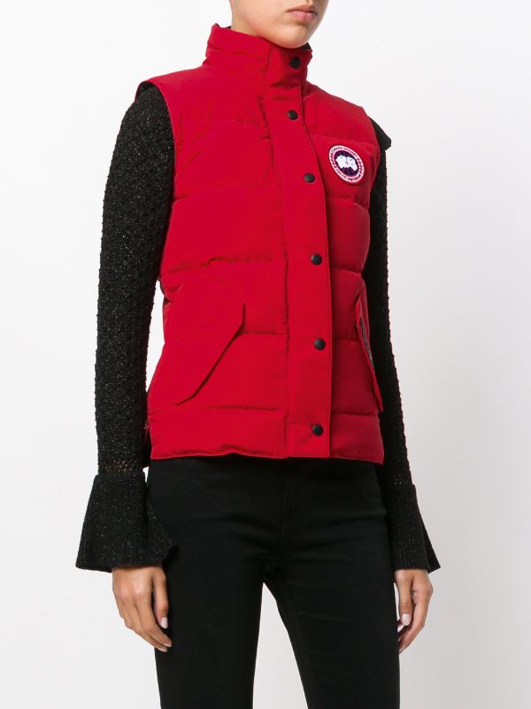 canada goose red gilet