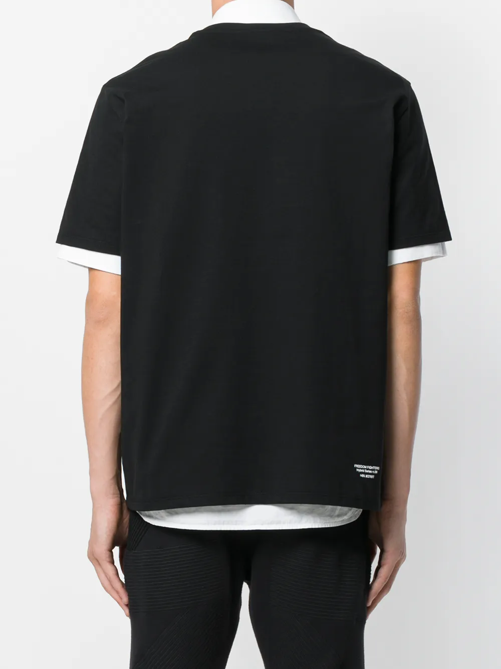 Neil Barrett Martin Luther King Jr & Lincoln graphic print T-shirt Zwart