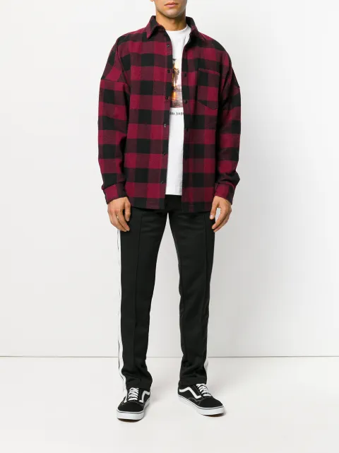 palm angels plaid shirt