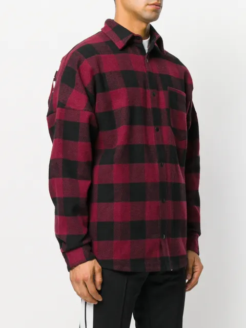 palm angels plaid shirt