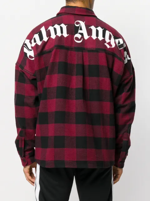 palm angels plaid shirt