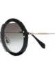 Miu Miu Eyewear Sonnenbrille mit runden Gläsern