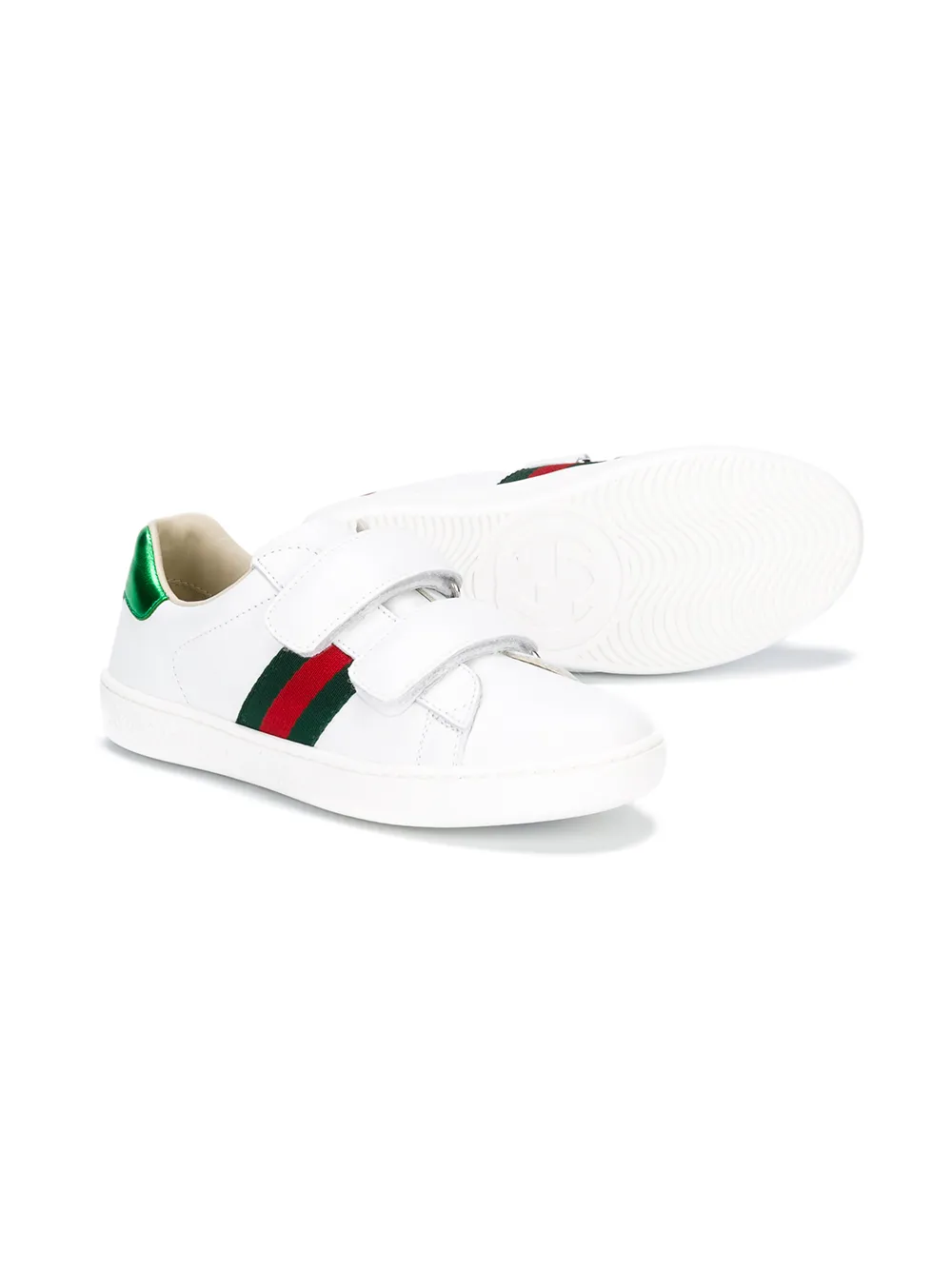 Gucci Kids klittenband sneakers - Wit