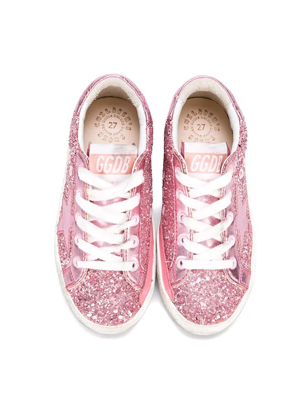 Popular KIDS GOLDEN GOOSE DELUXE BRAND SUPER STAR SHOES PINK PYTHON SNAKE SZ 25 / US 8