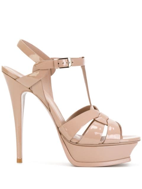 ysl beige sandals