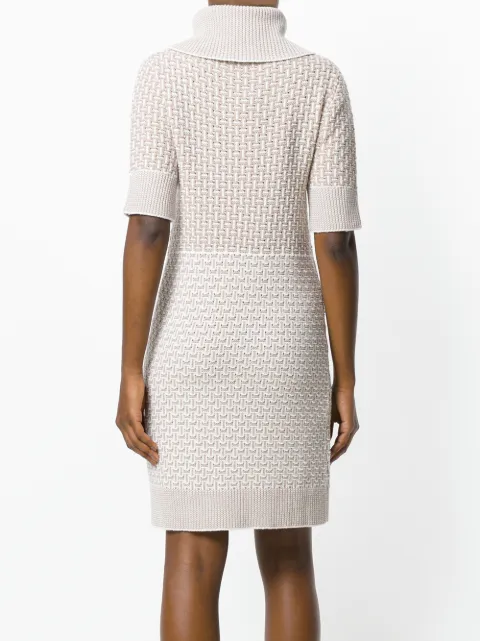 BLUMARINE Roll Neck Dress | ModeSens