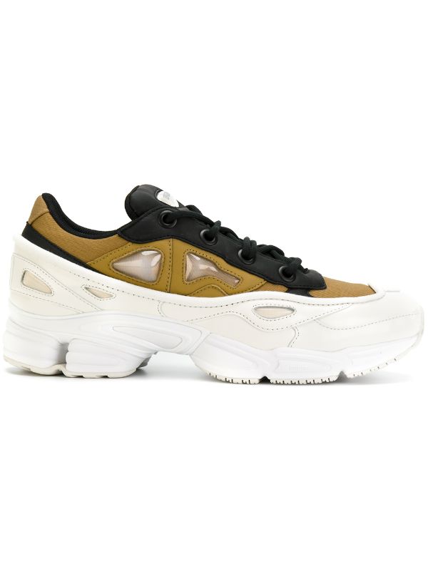 Adidas BY Raf Simons Black Gold Ozweego III Trainers $500 - Buy Online AW17  - Quick Shipping, Price