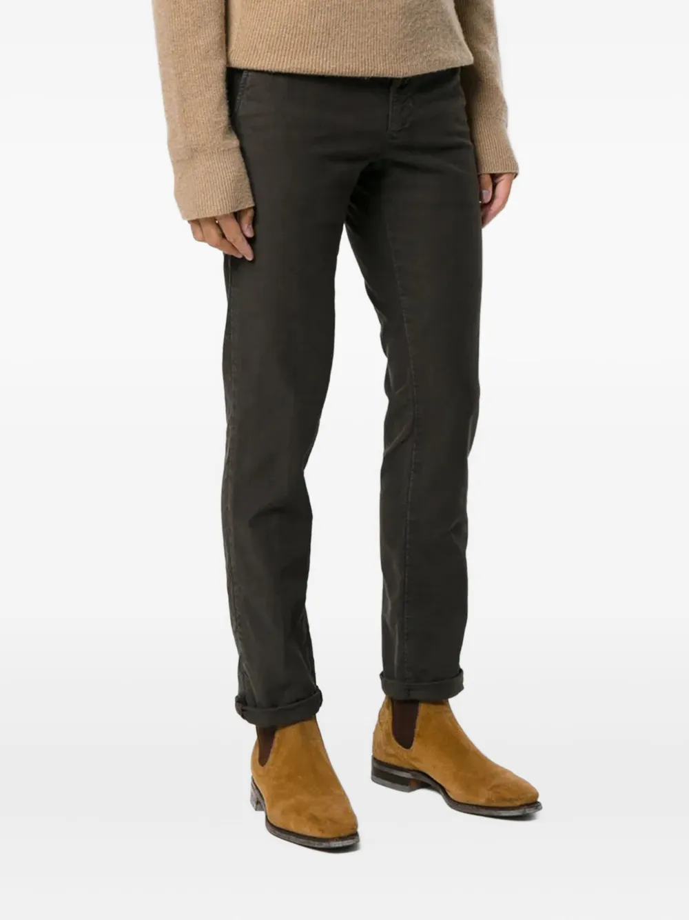  Incotex Klassische Chinos   Braun 