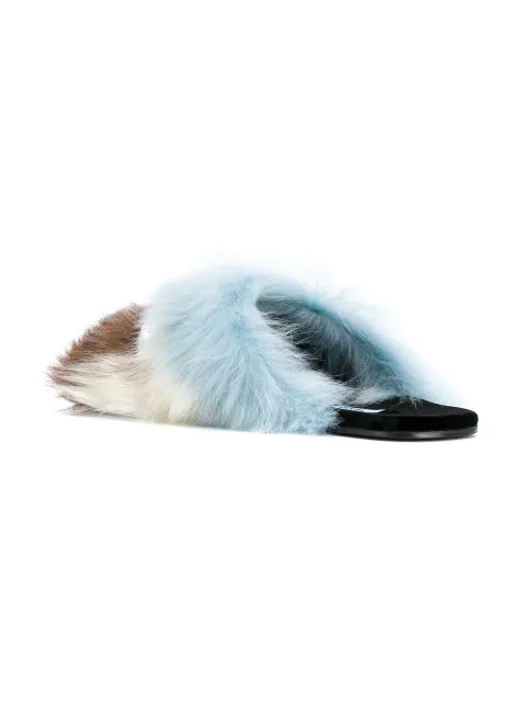 prada fuzzy sandals