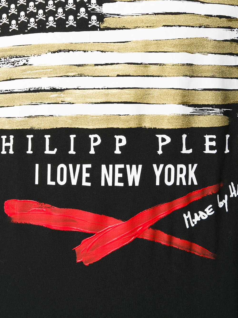 philipp plein i love new york印花t恤 - farfetch