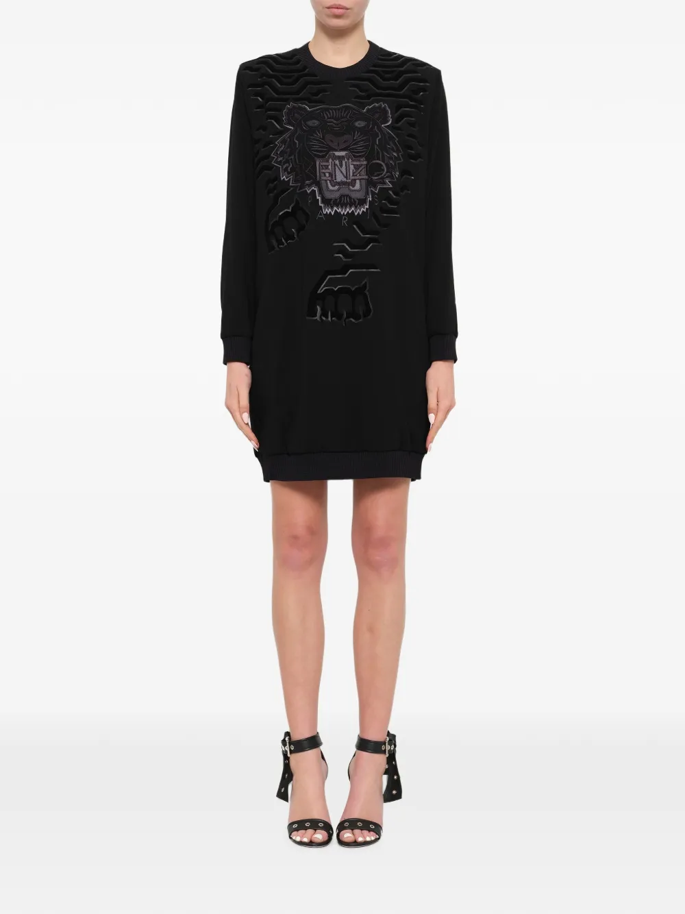 Kenzo Abito stile felpa 'Tiger' - Nero