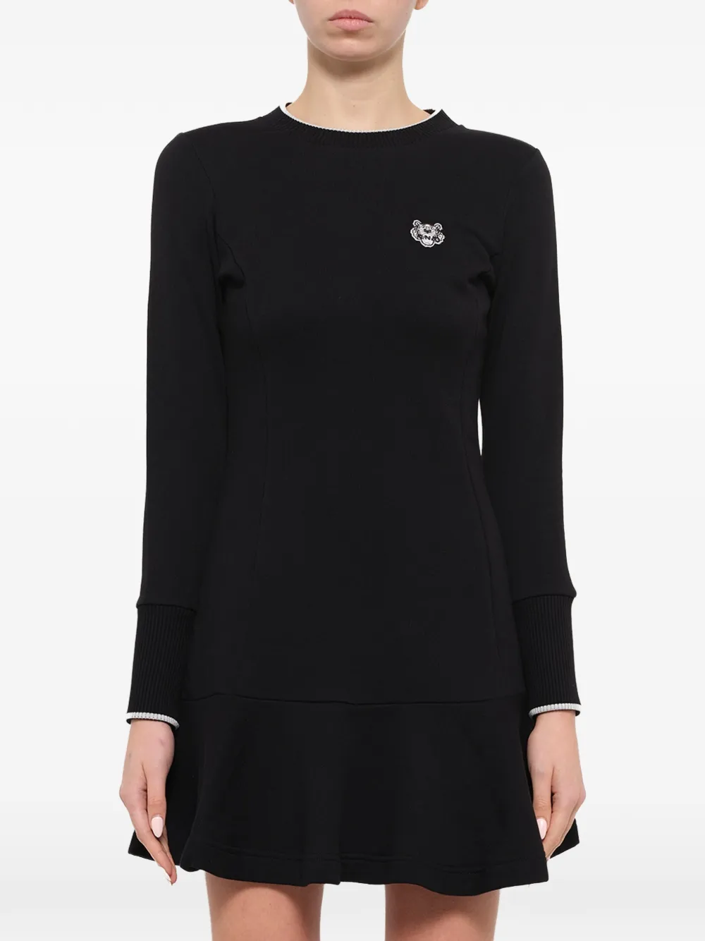 Kenzo Tiger-patch mini dress · XS