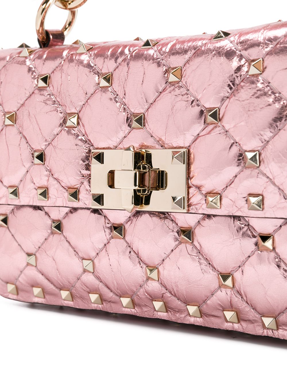 Valentino Garavani Rockstud Spike chain bag Pink – A Piece Lux