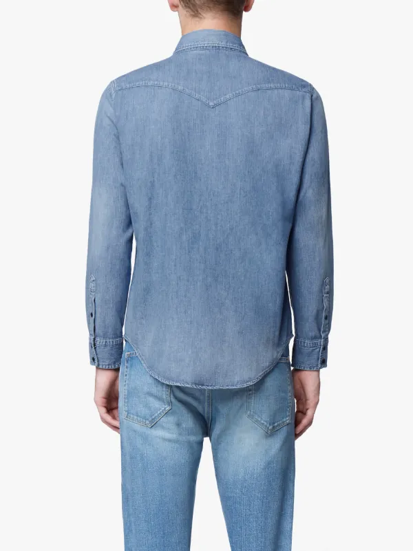 Stone Washed Denim Shirt