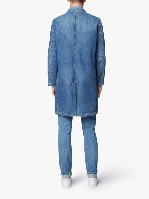Stone Washed Denim Coat