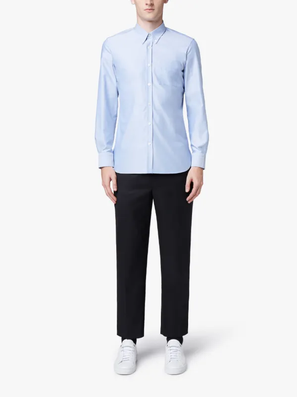 Blue Cotton Button Down Shirt