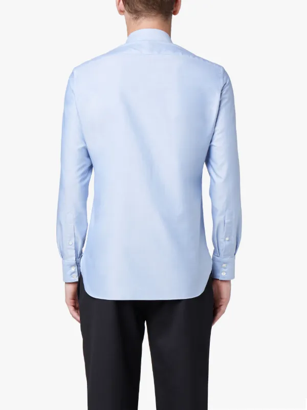 Blue Cotton Button Down Shirt