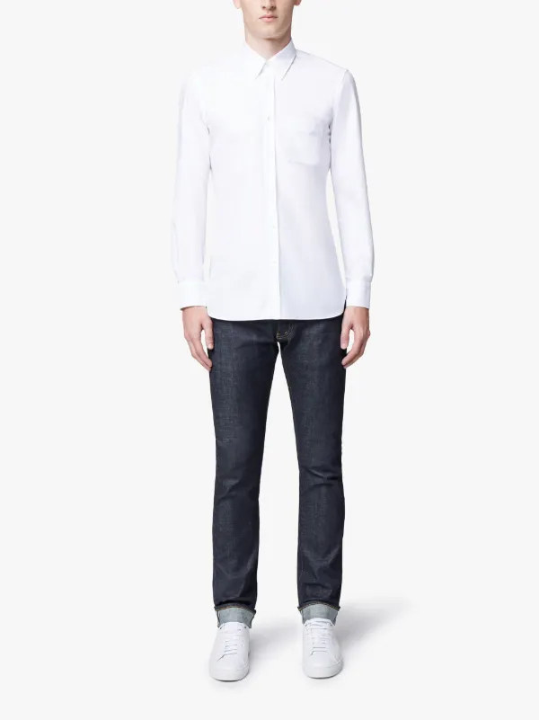 White Cotton Button Down Shirt