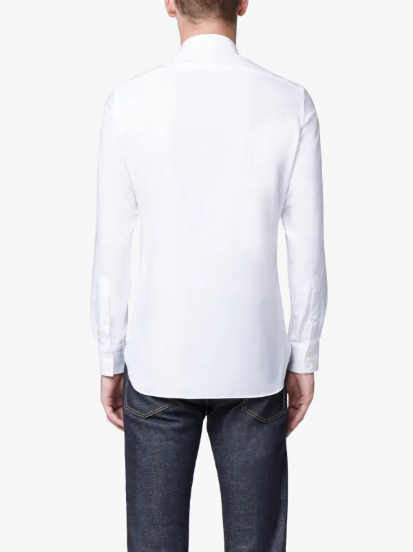 White Cotton Button Down Shirt