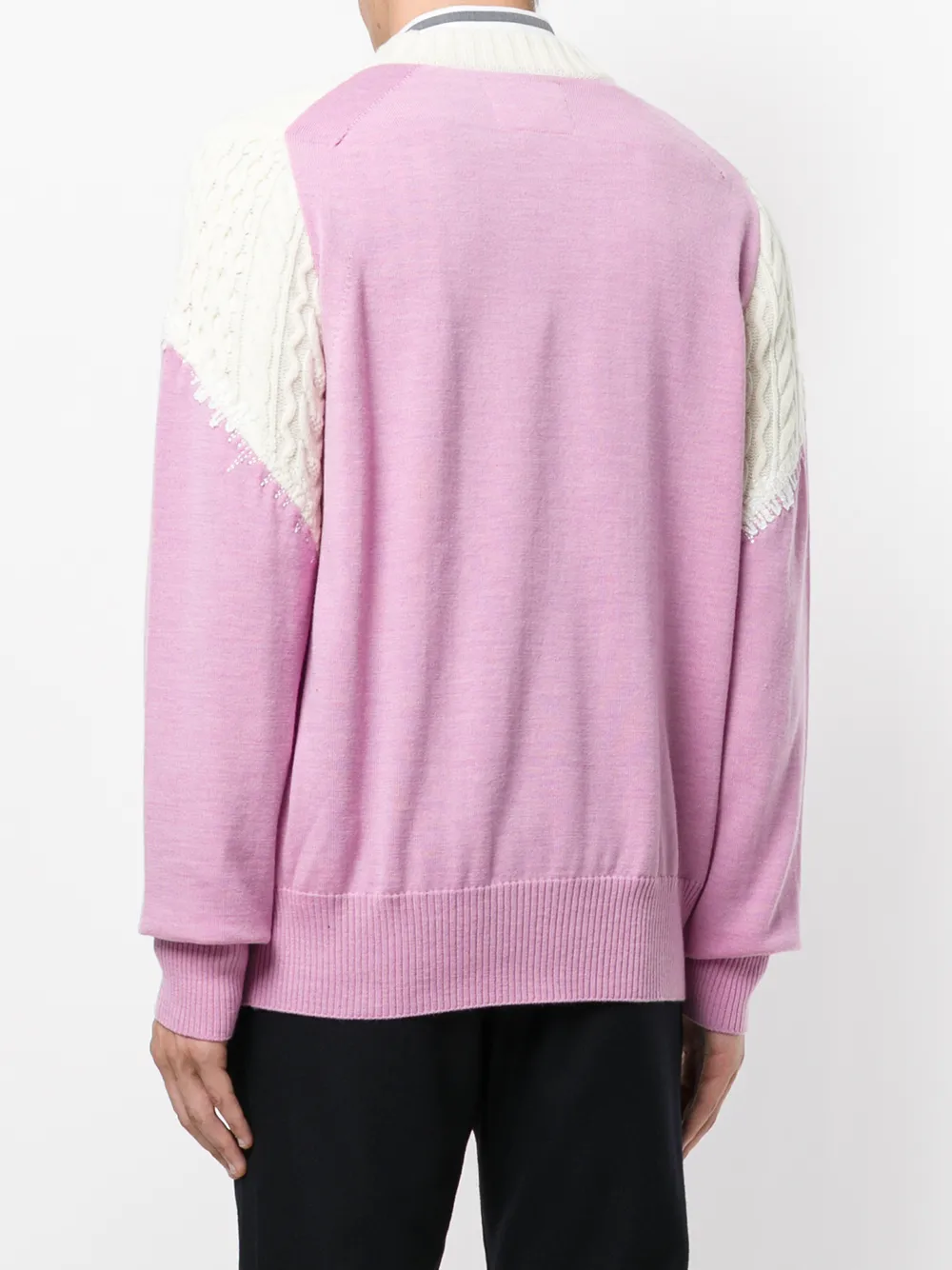 sacai 粗绞花针织毛衣