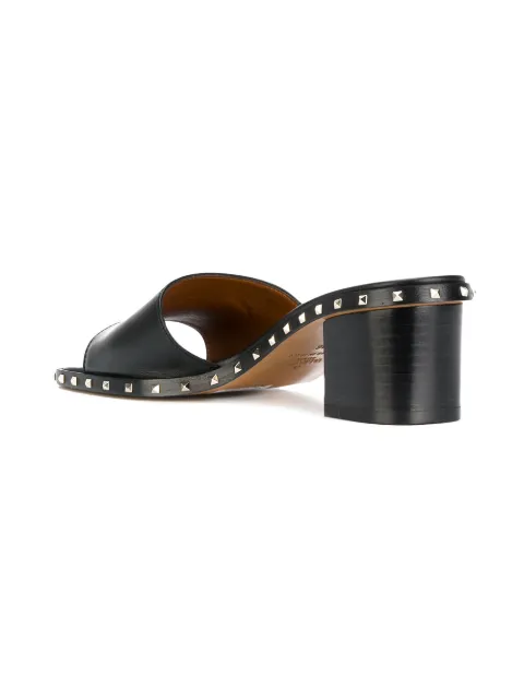 valentino block heel black
