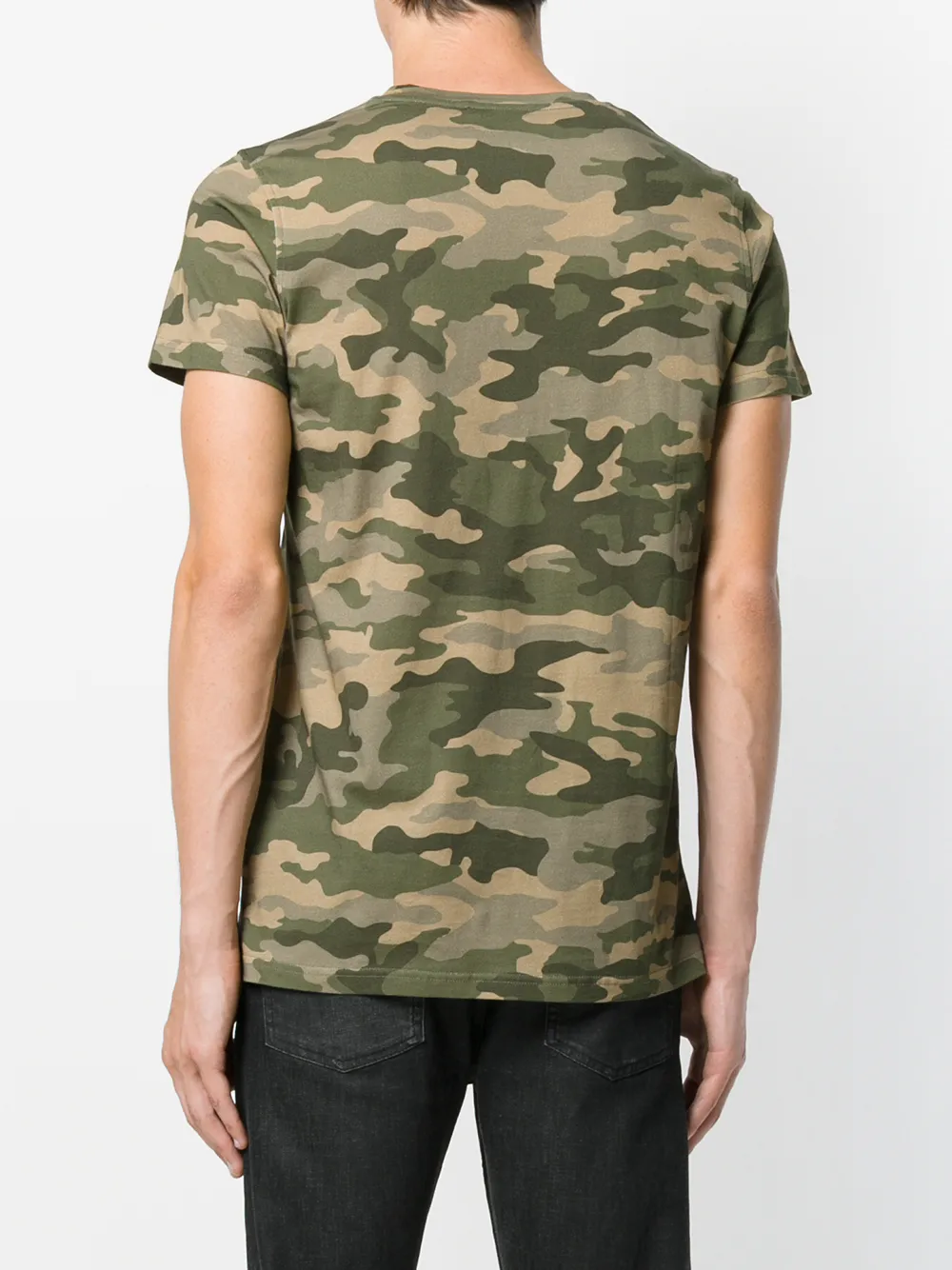 Balmain rugtas met camouflageprint Groen