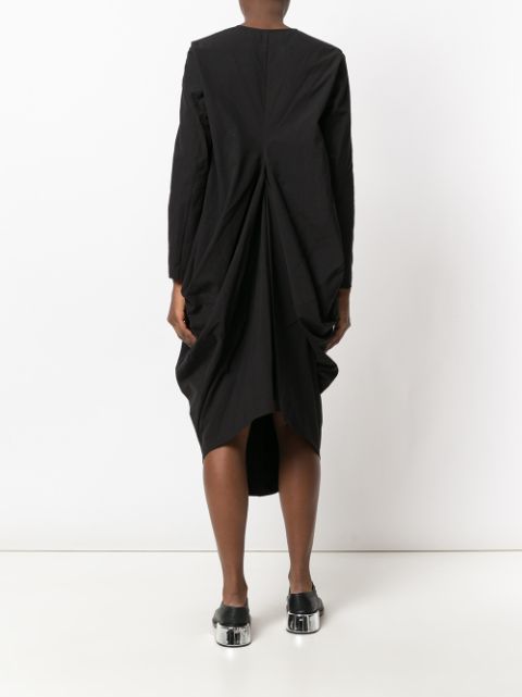 UMA WANG Button Front Dress in Black | ModeSens