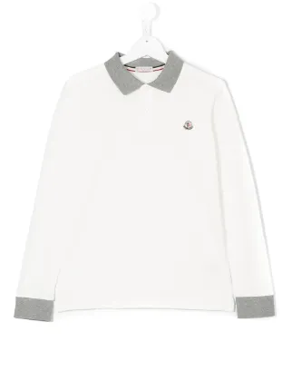 moncler white long sleeve moncler white long sleeve