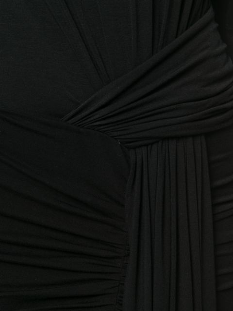 ALEXANDRE VAUTHIER Draped Stretch Jersey Mini Dress in Black | ModeSens