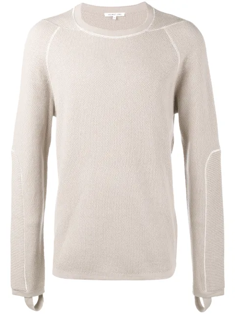 Click to view more detailed imagery on our partner's website Helmut Lang Combo Waffle Knitted Jumper In Neutrals