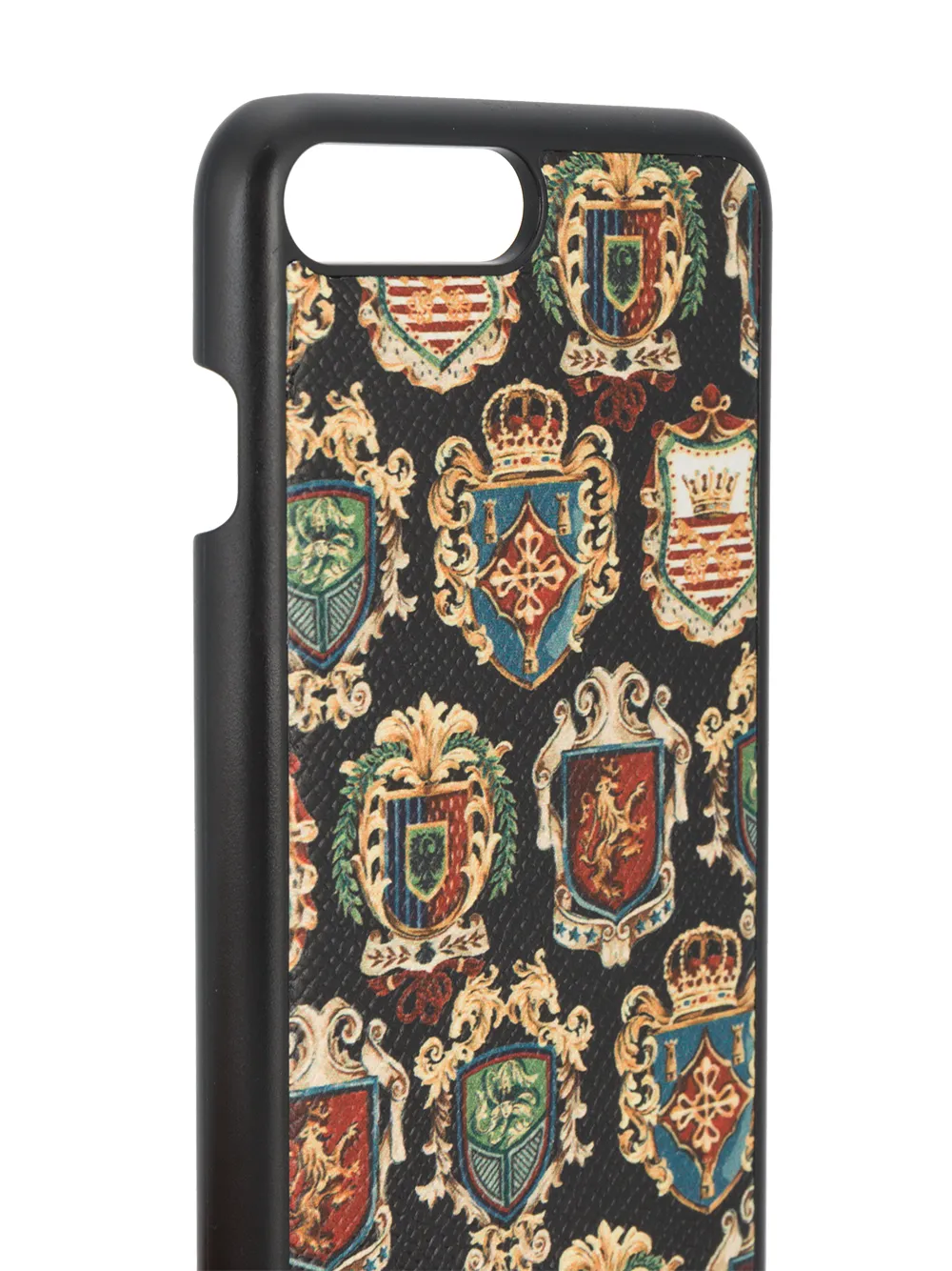 Dolce & Gabbana coat of arms print iPhone 7 case Zwart