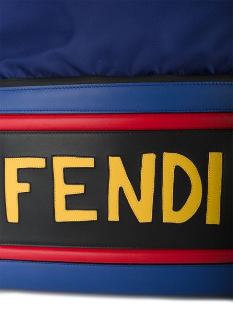 Fendi Logo Patch Backpack - Farfetch