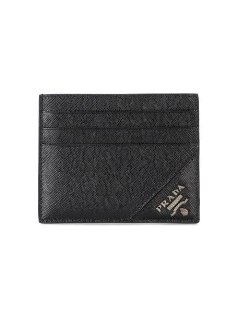 Prada Money Clip Cardholder in Black for Men