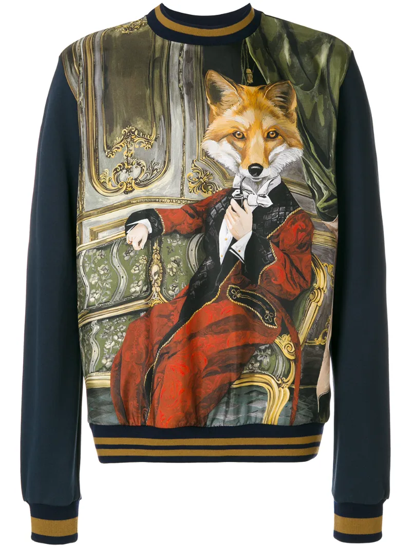 толстовка с королевским портретом Dolce & Gabbana