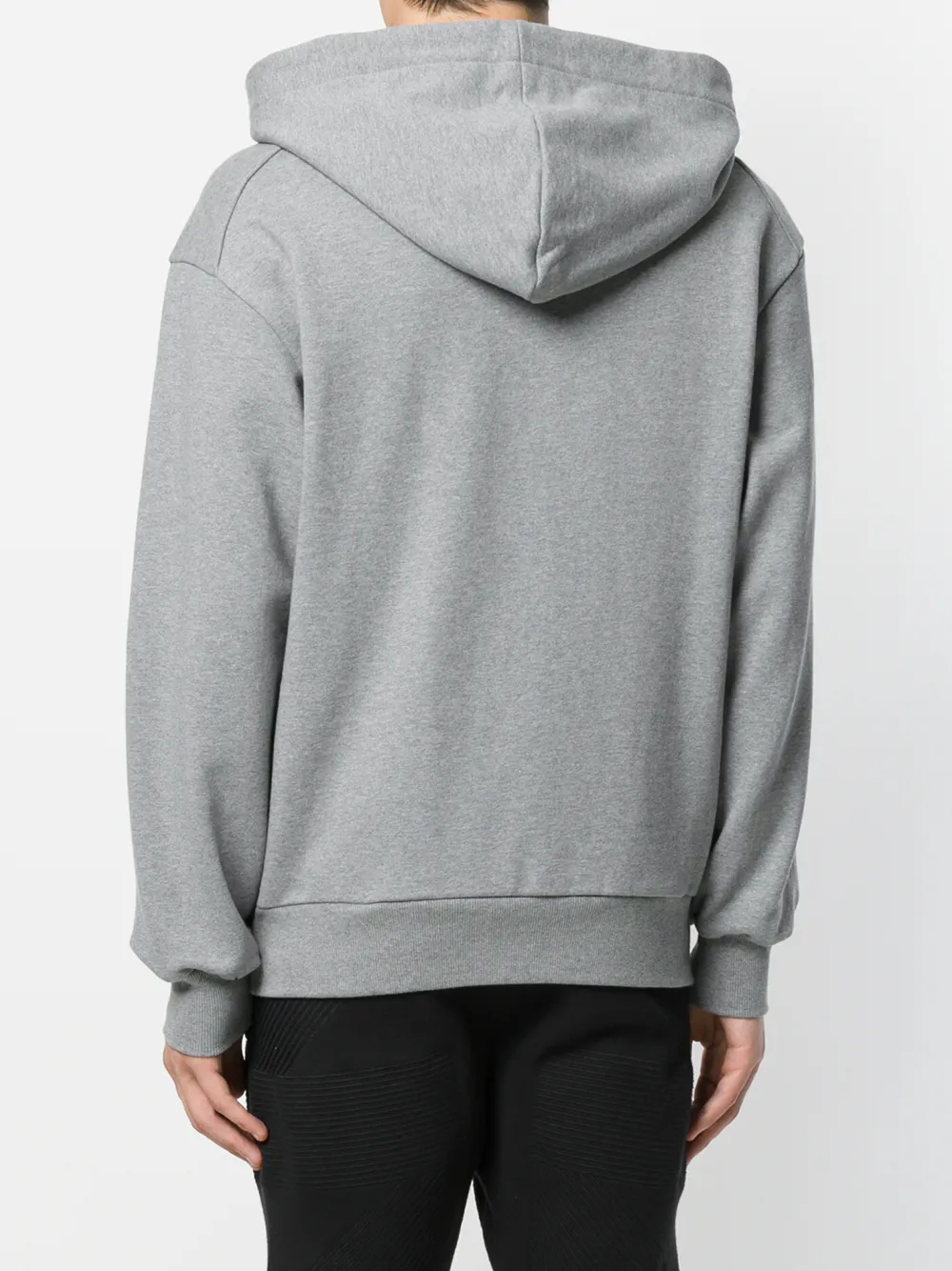 Juun.J wolf print hoodie Grijs