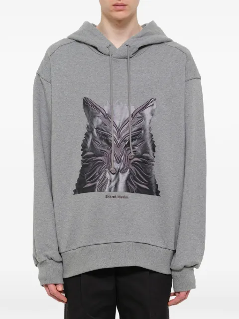 Juun.J wolf print hoodie