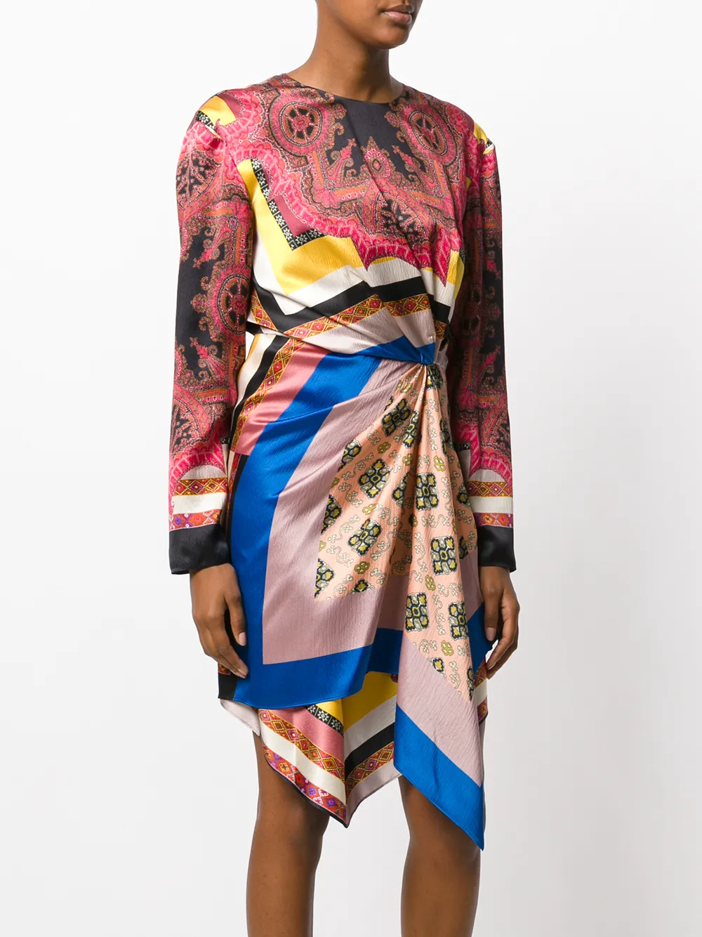 ETRO gebreide jurk met patroon Roze