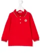 الصورة 1 من Moncler Kids قميص بولو بأكمام طويلة