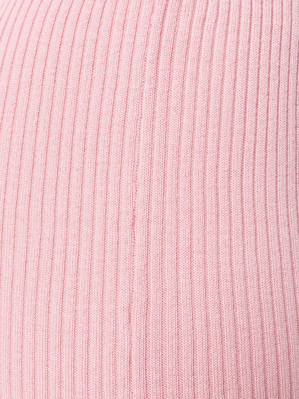 Shop Cashmere In Love Cashmere Candiss Flared Knit Trousers In Pink