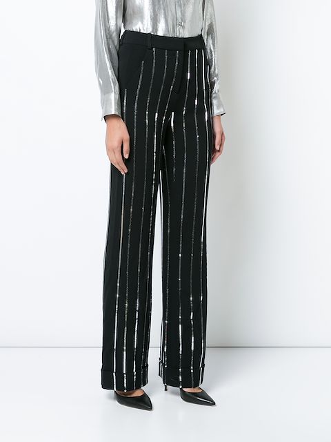 silver palazzo pants