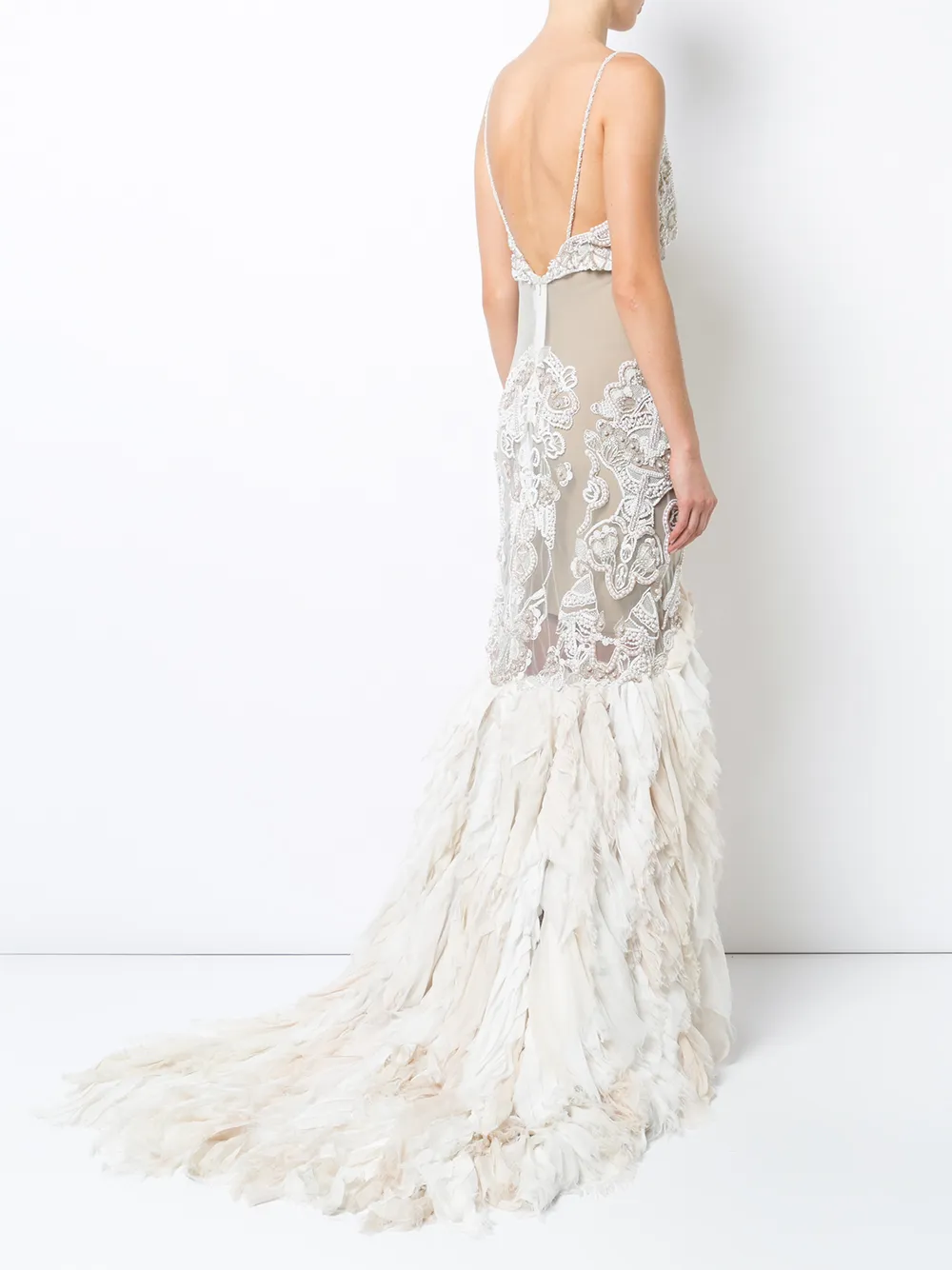 Jonathan Simkhai Sheer Embellished Gown - Farfetch