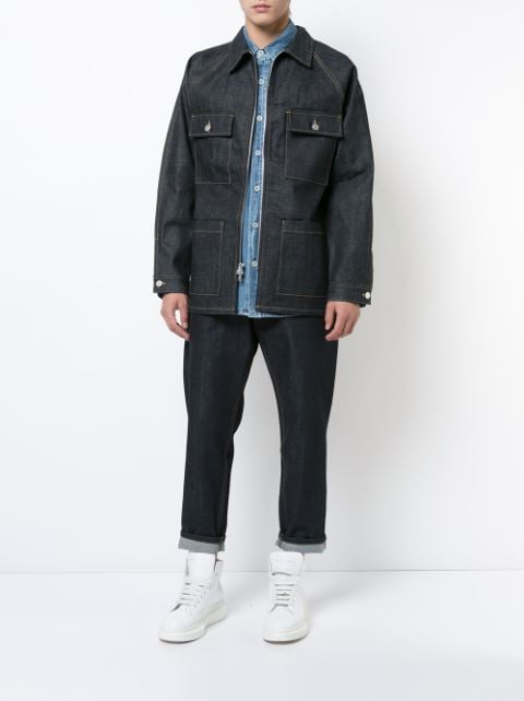 FEAR OF GOD FIFTH COLLECTION SELVEDGE DENIM JACKET, BLUE | ModeSens