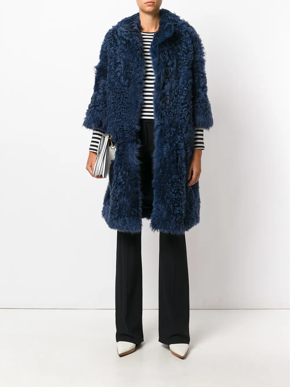 cos shearling coat