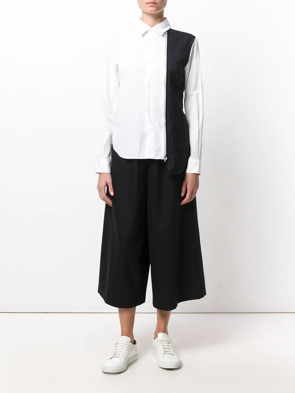 Comme Des Garçons Comme Des Garçons wijde cropped broek Zwart