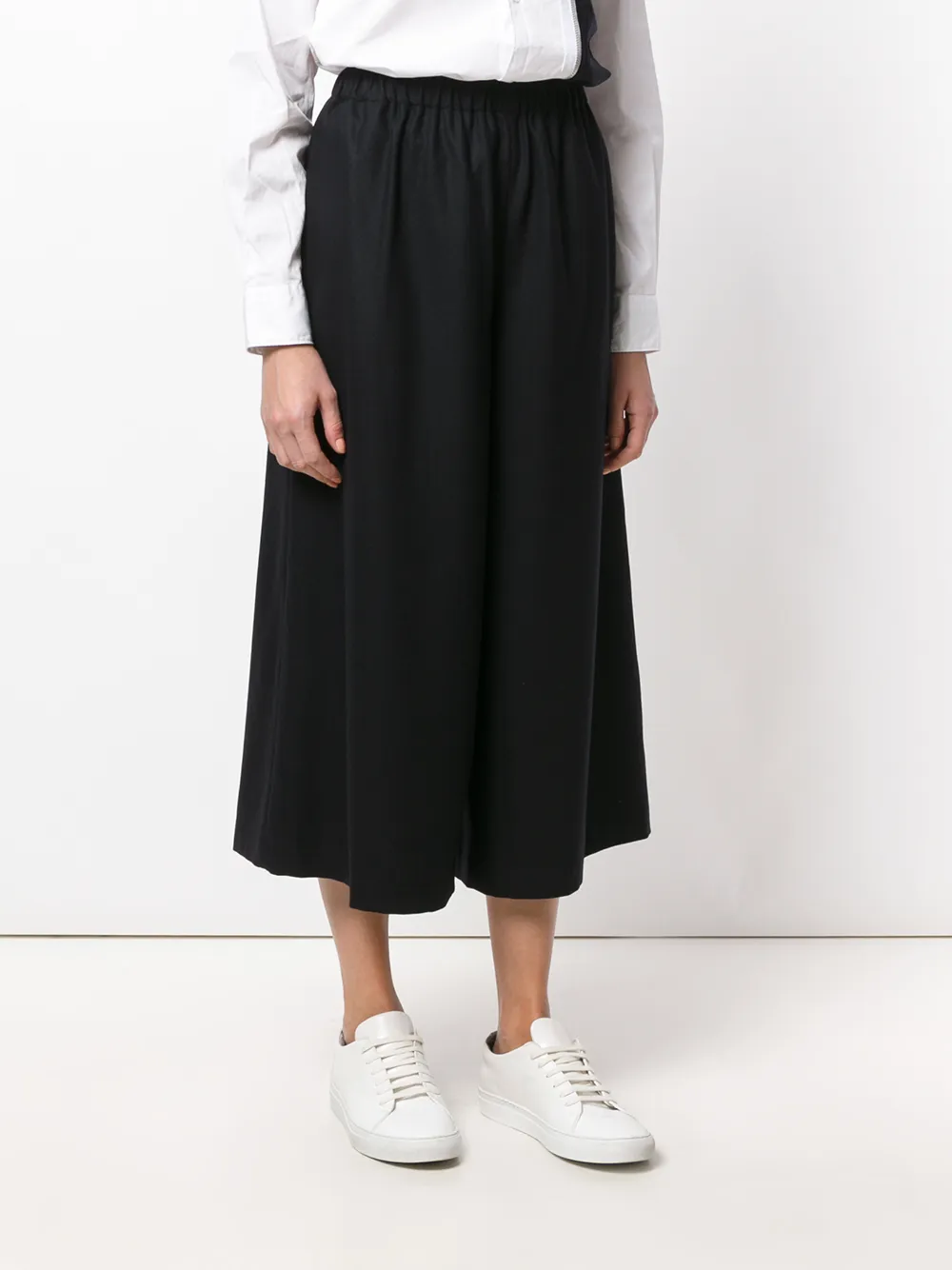 Comme Des Garçons Comme Des Garçons wijde cropped broek Zwart