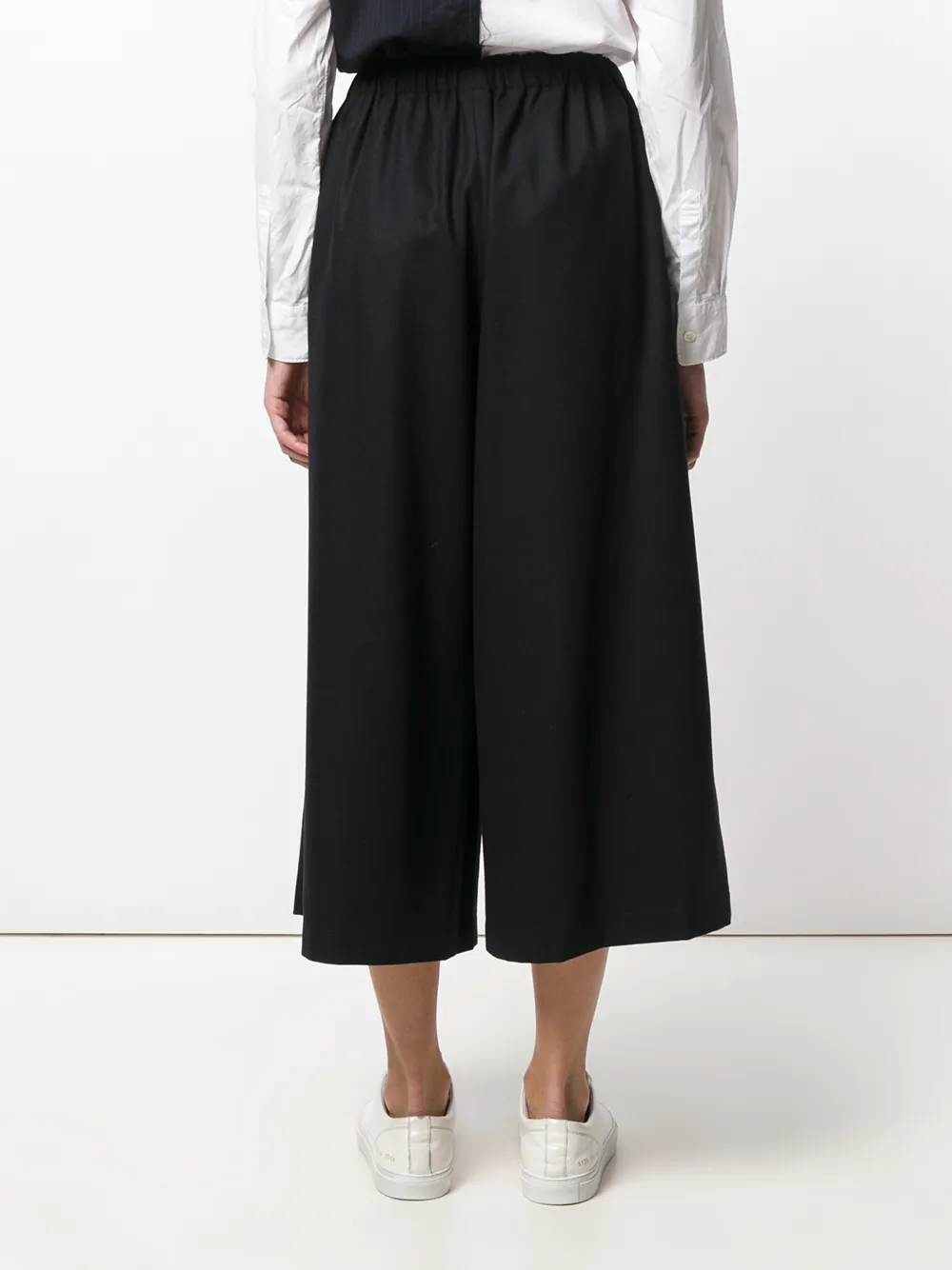Comme Des Garçons Comme Des Garçons wijde cropped broek Zwart